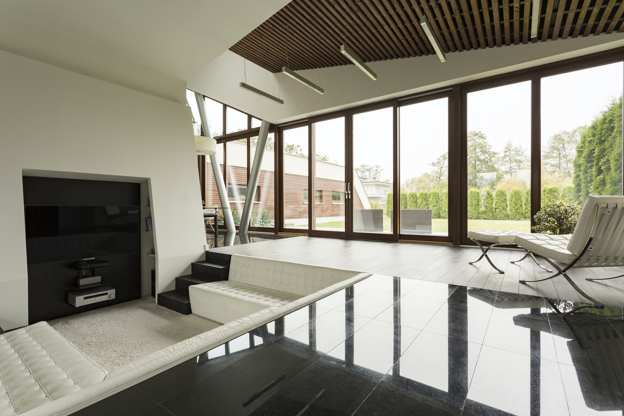 Bright villa with wood ceiling